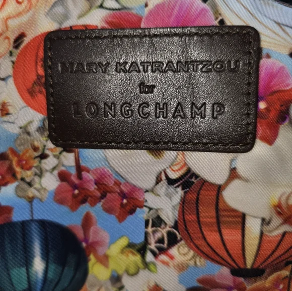 Limited Edition Mary Katrantzou By Longchamp Folding Handbag - Picture 5 of 11